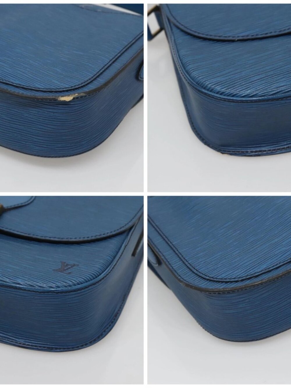 LOUIS VUITTON Epi Saint Cloud GM Shoulder Bag Toledo Blue - Picture 14 of 16